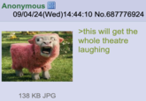 Anonymous 09/04/24(Wed)14:44:10 No.687776924 >this will get the whole theatre laughing 138 KB JPG