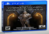 PS4 CAPABLE WARRIOR WOMEN SENSIBLE ARMOUR CAPABLE WARRIOR WOMEN INSENSIBLE ARMOUR BATING PENDING RP ESRB 1000.com SEQUEL TO THE ACCLAIMED "FULLY CLOTHED BEACH VOLLEYBALL" Worth HIR GAMES