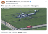 SpaceBasedFox perigeeaero.com ✪ @SpaceBasedFox This looks like an Isometric perspective video game The Asahi Shimbun 10:04 AM • Aug 3, 2024 206.1K Views NAVY