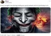 MED @ftbl419 marj caught me doing balloons and asked who's birthday is it . 5:36 AM Sep 7, 2024 2,651 Views