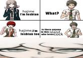 hajime I'm lesbian What? hajime,I'm is there anyone in this island lesbian too who loves C---