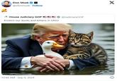 Elon Musk @elonmusk Follow A House Judiciary GOP @JudiciaryGOP Protect our ducks and kittens in Ohio! 10:48 AM Sep 9, 2024 X
