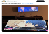 2024 U.S. Presidential Debate Lio @neomalice BOOOOORINNNGGG #Debate2024 LIVE ONEWS 2024 PRESIDENTIAL DEBATE "Haa...!" • 9:57 PM Sep 10, 2024 890.3K Views Follow MESSAGE