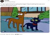 PATRIK @PatrikSandberg "In Springfield they're eating the dogs! They're eating the cats and they're eating the pets!" GIF 9:31 PM - Sep 10, 2024 877.6K Views & Y