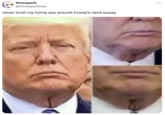 timespark @timesparkreal never trust my horny ass arounb trump's neck p----