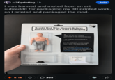 r/3Dprinting 1h I was banned and muted from an art Join subreddit for packaging my 3D printed work, so I printed and packaged the mod. Reddit Mod Who Doesn't Believe You Can Make Art with Packaging Duck includes fedora and laptop 8.1k ♡ ☐ 365 somethingimade-ModTeam MODS Thank you for your content. Unfortunally it was removed because it is: ⚫not made by you or ordered on internet. r/somethingimade 5h It is in a packaging, so it is bought from a store. You dont have any reason to package it like this r/somethingimade. 5h You have been temporarily muted from r/somethingimade. You will not be able to message the moderators of r/somethingimade for 28 days. IQ Test Result: 7