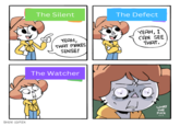 SHEN COMIX The Silent The Defect YEAH, THAT MAKES SENSE! YEAH, I CAN SEE THAT. The Watcher WHAT THE F---
