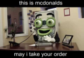 this is mcdonalds TOHE may i take your order