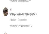 Visualizar 66 respostas finally can understand politics 2d atrás Responder Visualizar 1224 respostas