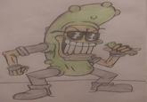 Found this on google and it looks cool.

Pickle man

Fnf vs singstar pickled

Art by @sonic_exe420 in (Gamejolt)
Pickle man(The Man in the Pickle Suit) from Friday Night Funkin' SingStar Challenge Mod
