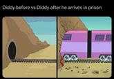 No more diddy parties | /r/dankmemes Diddy before vs Diddy after he arrives in prison