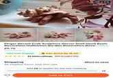< ва Finger Hermit Crab Sculpture Horror Snail Hand Resin Decoration Halloween Garden Decoration Decol...more £5.75 VAT included Flat rate eligible Can arrive by 18 Jul 22 item ratings 250 bought this Shipping All eligible items ship flat rate о Ways to save Add £8 to qualify for flat rate shipping Add to Cart £8