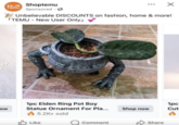 of Ow Shoptemu TEMU Sponsored Unbelievable DISCOUNTS on fashion, home & more! гTEMU New User Only] 1pc Elden Ring Pot Boy 1pc Statue Ornament For Pla... Shop now Cut 5.2K+ sold Like Comment Share