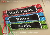 May 2, 2018 10:16 AM OTER Hall Pass Boys Girls Ah yes, the three genders. Х OTCR OTCR