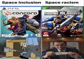 Space inclusion Space racism BPSS concord Xbox Series X IX WARHAMMER SPACE MARINE CONCORD AUN NO SE HA CALIFICADO B PROBWALK STUDIOS RA C ADULTOS ANOS CO SABER FOCUS ENTERTAINMENT