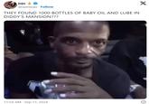 THEY FOUND 1000 BOTTLES OF BABY OIL AND LUBE IN DIDDY’S MANSION??? juju š @ayeejuju Follow THEY FOUND 1000 BOTTLES OF BABY OIL AND LUBE IN DIDDY'S MANSION??? 11:54 AM Sep 17, 2024 X