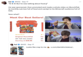 MrBeast, KSI and Logan Paul's "Lunchly" ksi @KSI • Sep 17 "B-B-B-But he was talking about food jj" He was sponsored, then promoted and made a whole video on MunchPak (a monthly sub box full of food and candy) to his Minecraft audience full of kids. Now what? Meet Our Best Sellers! 3 MONTH S TION BOT AWANG RipVa Lon Cheetos ANT さくさくぱんだ STAR Bon Numax *1 Original Munch Pak Far 10+ full size snacks 20- Starting at $28.95 Sta ksi @KSI • Sep 17 Looks like crap to me x.com/dantdm/status/... TUBE HEROES