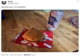Grug @GRUGCEL NEVER KILL YOURSELF 9:12 PM Sep 17, 2024 148.7K Views Suber 1844 Pabst e Ribbon BEER 16