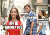 imgflip.com OLIVIA NUZZI JOURANLISTIC STANDARDS RFK JR EATING A DOG AND ETHICS