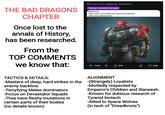 THE BAD DRAGONS CHAPTER Once lost to the annals of History, has been researched. From the TOP COMMENTS we know that: Why are you giggling, Brother? Heresy is stored in the balls BEHOLD! THE LOST CHAPTER OF SPACE MARINES: THE BAD DRAGONS! przesuń LS Przybliż 12,5k ♡ ☐ 319 2,2k TACTICS & DETAILS: ALIGNMENT -Masters of deep, hard strikes in the -(Strangely) Loyalists enemy backline. -Terryfying Melee dominators -Focus on Devastator Squads -They have fleshy mutations in certain parts of their bodies (no details known) -Morbidly respected by Emperor's Children and Slaneesh. -Known for dubious research of Tyranid biotech -Allied to Space Wolves (in tech of "Dreadknots")
