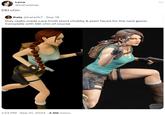 Lena @banalplay DEI chin Kala @kala2k7 · Sep 18 they really made Lara Croft short chubby & plain faced for the next game. Complete with DEI chin of course 1:23 PM - Sep 21, 2024 3.5M Views