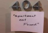 404 "Apartment not Found"