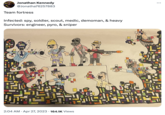Jonathan Kennedy @Jonatha76257883 Team fortress Infected: spy, soldier, scout, medic, demoman, & heavy Survivors: engineer, pyro, & sniper 2:04 AM • Apr 27, 2023 ·164.1K Views 永