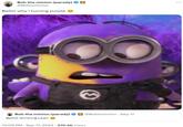 Bob the minion (parody) @Bobisminion Bello! why i turning purple Bob the minion (parody) Bello! drinking Lean ☺ O@Bobisminion - Sep 17 10:09 PM - Sep 17, 2024 370.4K Views