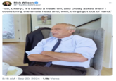 Rick Wilson @TheRickWilson "So, Cheryl, it's called a freak-off, and Diddy asked me if I could bring the whale head and, well, things got out of hand." 8:16 AM Sep 20, 2024 1.1M Views
