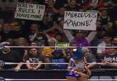 A crowd sign from AEW All Out 2024,