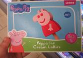 Peppa Pig Leone Natural flavourings 711 Peppa Ice Cream Lollies Vanilla and Strawberry Flavour Ice Cream 623 presentación/Serveringsforslag/Sugestão de apresentação/Serveringsslag/S
