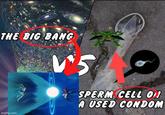 THE BIG BANG imgflip.com V5 SPERM CELL O A USED CONDOM