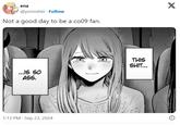 ena @yorioshiii Follow Not a good day to be a co09 fan. X ...IS SO ASS. THIS S---... 1:13 PM Sep 23, 2024