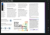 Corporate Report 2024 du ind de nd d sig , is vid an act ℗ VC otential t-minded hities to oster top- d by Sony ogram for verse year. The ogram strategically s from various heration leadership zations. This initiative rgy and help scope and perspective. ven Technology ecific to technological offer members a place to share cutting-edge technical information beyond business boundaries to enhance the Group's technological strength. Sustainability Report 2024 > Employees Engage Talented Individuals It is also important to create work environments and systems that allow employees with diverse characteristics and styles of life and work to passionately embrace a broad range of challenges. Sony maintains flexible work systems and environments, taking the customs and laws of each country or region into consideration. Sony believes the effects of its HR initiatives are eventually reflected in employee engagement. Employee engagement survey results', which have remained high in recent years, factor into senior executive evaluations, while also quantitatively capturing the correlation between opportunities for growth and learning available to employees and employee engagement. 1. In FY2023, 90% of employees did not give an unfavorable response to four questions regarding employee engagement. Diversity, Equity and Inclusion Sony aims to be an organization where diverse personalities, opinions, views and values coexist. To help further the advance of diversity in the Sony Group, Sony has set new numeric targets and is working to raise the percentage of women and non-Japanese nationals as a proportion of Sony Group Corporation executives² to more than 30%, respectively, by 2030. It recently revised the Diversity, Equity and Inclusion (DE&I) Statement for the first time in ten years to showcase its attitude to diversity. Sony works to globally promote greater opportunities for women as part of its efforts to ensure inclusive work environments. As of March 31, 2024, the percentage of women in Sony's workforce was 34.0%, and that of management positions held by women was 30.7% across the Sony Group. Sony plans to continue to advance joint initiatives with academic and other organizations to pursue gender diversity as an area of focus for Japan, where the ratio of management positions held by women is generally low and the number of women majoring in sciences and engineering is limited. 2. "Executives" refers to Directors, Senior Executives including Corporate Executive Officers, and other officers. 023 numbers, with those from FY2020 indexed as 100. t to Group-wide Programs es spent as a commitment to fostering next- Sony University, Sony Cross-Mentoring ialogues with top management (FY2023) 540+ hours Career Plus Program lows employees to spend up to two days a week on a job or ular post. The number of employees in the program, which e-job" has been increasing recently as more employees ir own ways. 85% 173% 258% Y2021 FY2022 FY2023 DE&I Statement Redefined in 2024 We Belong, We Create, We Grow, Together To Bring KANDO to the World. We believe that innovation happens when we embrace the diversity in each other beyond boundaries. The Sony Group will continue to evolve as a place where everyone belongs and demonstrates their individuality, inspiring an inclusive society. KANDO-emotion Initiatives for Coming Generations Through industry-academia collaboration, Sony has been helping foster next-generation talent from science and engineering backgrounds. Sony works to expand interest in technology among women, through such initiatives as the SONY STEAM GIRLS EXPERIENCE, which started in FY2024, scholarships for women studying science and engineering in universities in Japan, and the STEAM GIRLS Baton program, which is designed to spark interest in science and engineering among girls of junior high- and high-school years. SONY STEAM GIRLS EXPERIENCE 31 Employees + 78 < > 32 Value 回 MENU