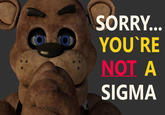 SORRY... YOU'RE NOT A SIGMA