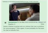 Best. Joke. Ever.
Get it?
One guy played Charlie in Charlie and the Chocolate Factory 2005 movie. Other played Johnny Gat in Saints Row.
Good Doctor had a good casting.