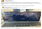 mao_wow @realwow_mao ... tripped over my crawling chud son and spilled my morning beer. angrily smashed the most expensive thing i had over his head discipline can hurt the parent as much as the child mao_wow @realwow_mao. May 27 video might be postponed esc 1 i " " a FA PRIME MacBook Air Dell £ 2 € 3 # $4 → 25. % & 6- 7 8 9 0 Q W E R T Y U P A S D F G H K L 2. < >> ? N X C V B N M ' J fn τ control option command 86 T command option 9:16 AM May 27, 2024 104.8K Views