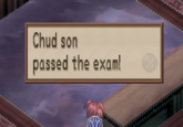 Chud son passed the exam!