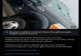 Readers added context they thought people might want to know Important Context: Doherty has cut the beginning of this clip showing him actively using his phone whilst driving at speed. Additionally, he is deleting his own tweets containing this clip that get Community Noted. x.com/dramaalert/sta... arazu.io/t3_1fwu60q/?ti...