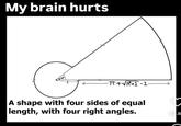 My brain hurts -π+√√π²+1-1- A shape with four sides of equal length, with four right angles. 53.8