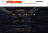 Thread Follow Anyone who watches Shrek as an adult in 2024 and thinks it's a genuinely good film does not have functioning eyes, sorry not sorry. 7:36 AM - May 1, 2024 168.8K Views imgflip.com 25 tz 74 121 10 Quick, tell a lie!
