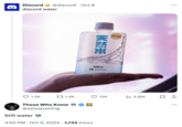8 Discord @discord Oct 8 discord water 25-09-06-L0392 CLEAN 天然水 300mL Discord ... 1.3K 1 1.5K 12K ili 5.8M ☐ 1 Those Who Know @seiyaposting Still water • 4:52 PM Oct 9, 2024 1,733 Views ...