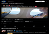Ryanair @Ryanair we want to thank Beyonce izzy @let_it_burn. 1d two windows?! wow thanks @Ryanair i love you 12:01.08 Oct 24 · 12.2M Views Follow 25.8K Reposts 1,656 Quotes 386K Likes 5,858 Bookmarks 17 go Most relevant replies ✓ Follyyyy @wtffolly_.9h Replying to @Ryanair The person running this twitter account deserves a raise