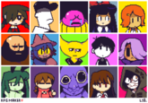 Some of these characters I don't know the names of, and I am completely unfamiliar with the bottom right character.