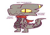 NO THOUGHTS HEAD EMPTY VACANT STARE