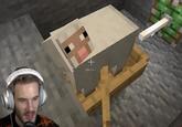 PewDiePie's sheep fricker from the episode "What does 10 000 BELLS in Minecraft sound like? - Part 33"