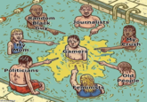 A "meme edit":https://knowyourmeme.com/memes/object-labeling of a cartoon showing several people peeing in a pool while laughing and pointing at a man not doing the same. The meme originates from a "Facebook":https://knowyourmeme.com/memes/sites/facebook-meta post in 2017, with internet users sharing the post semi-ironically in 2024. 
