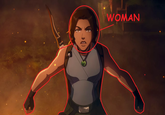A "Red Circle Perpetrators":https://knowyourmeme.com/memes/red-circle-perpetrators meme example from Reddit depicting the character Lara Croft from the Netflix animated series _The Legend of Lara Croft_, which drew controversy and infighting among the "_Tomb Raider_":https://knowyourmeme.com/memes/subcultures/tomb-raider fandom in October 2024 over Croft's design.
