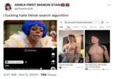 ANIKA FIRST MANON STAN @theemork i f------ hate tiktok search algorithm 158.7K : ... < Q new york knock knock joke Ask Top Videos Users Sounds Shop LIVE IRTON 441 Full screen damian reposted t↓ NEE This whole season had me Imaoooooo 18K Dude, one of my favorite things about bulking is I have this belly now, 4× Apr 6 10.9K Gainer boys gainers 28.3K 4:27 AM Oct 6, 2024 795 Views • Idk what bros silhouette was doing official davidnan 176 1K