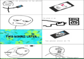Le me playing on my phone Low BAT *le plug it up TWO HOURS LATER RAGE BUILDER.COM THE FK? ออ *Le phone still at 78 PHONE... YU NO Charge?